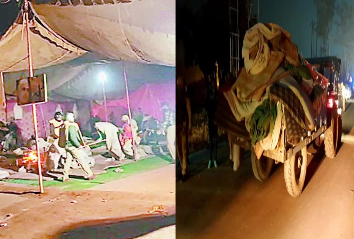 Baghpat Police forcefully removes farmers agitating at Delhi-Saharanpur highway