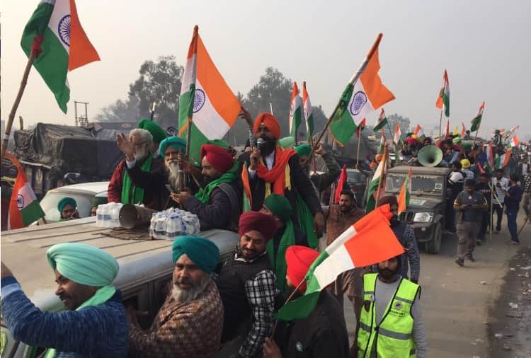 Kisan Andolan: Farmers held Sadbhavana Tiranga Yatra in Sonipat