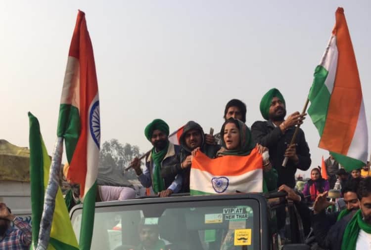 Kisan Andolan: Farmers held Sadbhavana Tiranga Yatra in Sonipat