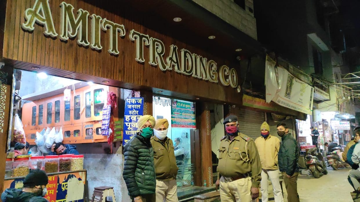 tax department raids four godowns and shops