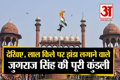 tractor parade in delhi lal quila violence jugraj singh flag host on red fort