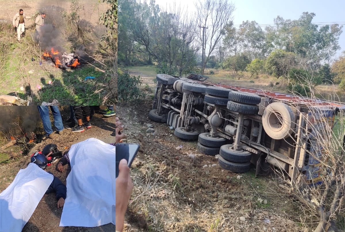 Himachal News: Two youths killed in car Truck collision in Hamirpur