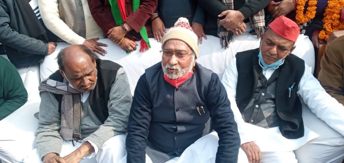 Farmers protest: Ramgovind Chaudhary statement on said violence in farmers movement was th BJP conspiracy in azamgarh