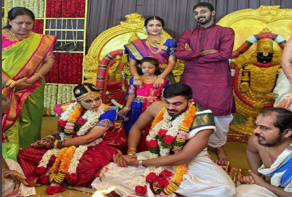Indian all-rounder Vijay Shankar married to fiance Vaishali visweswaran, Sunrisers Hyderabad congratulates