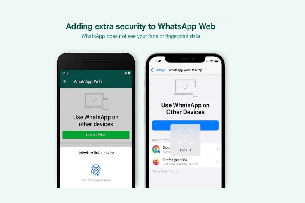 WhatsApp web update Added Biometric Security Layer for Web Desktop App Linking