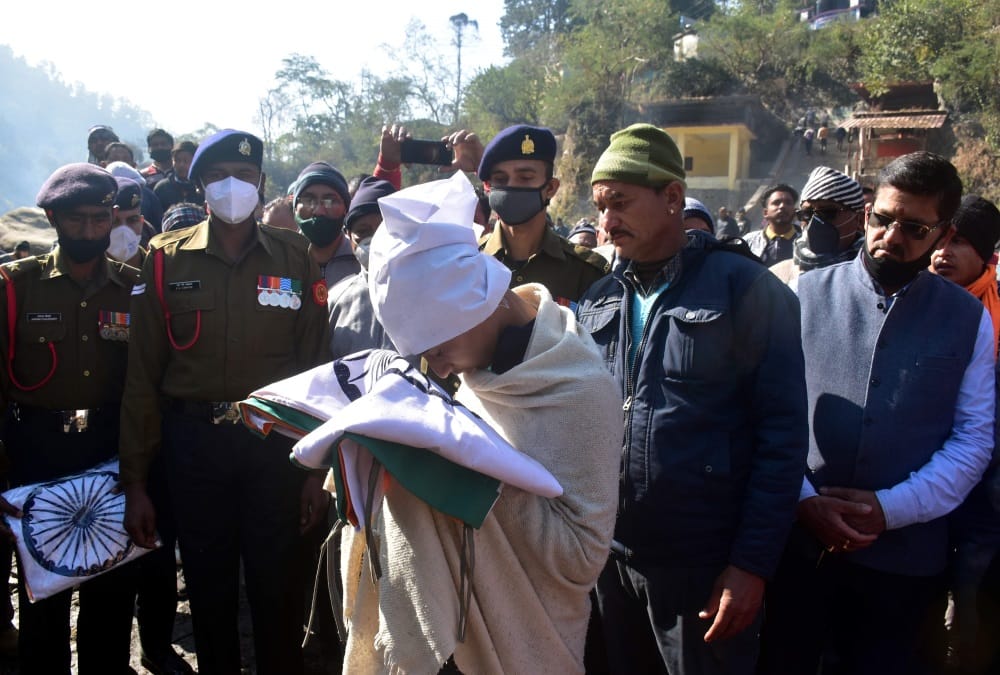 Uttarakhand Soldier Martyred in Manipur, Family Crying in Funeral photos