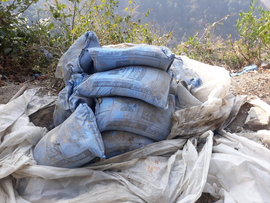 Government cement came in for construction of roads