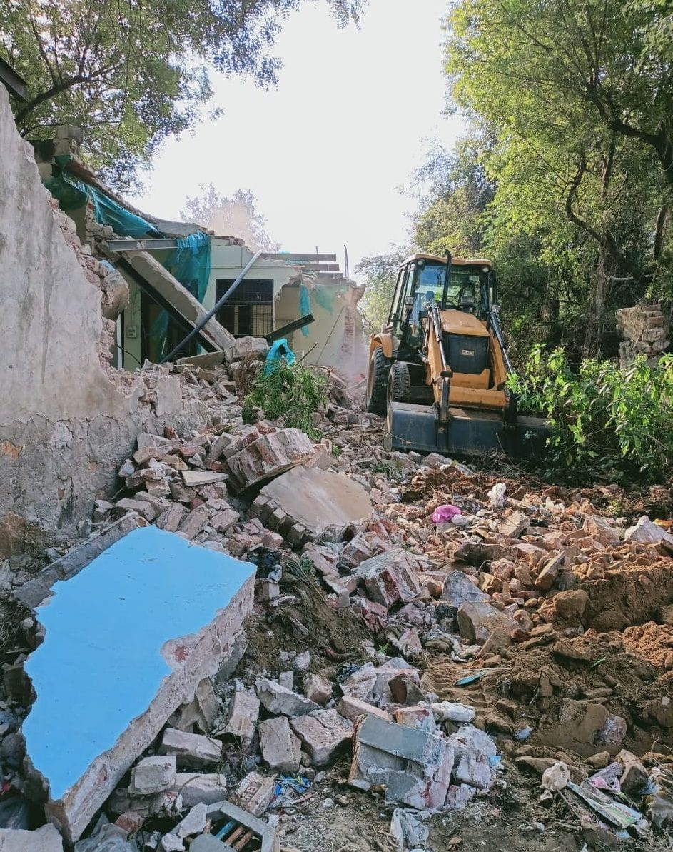 14 houses demolished in Aravali