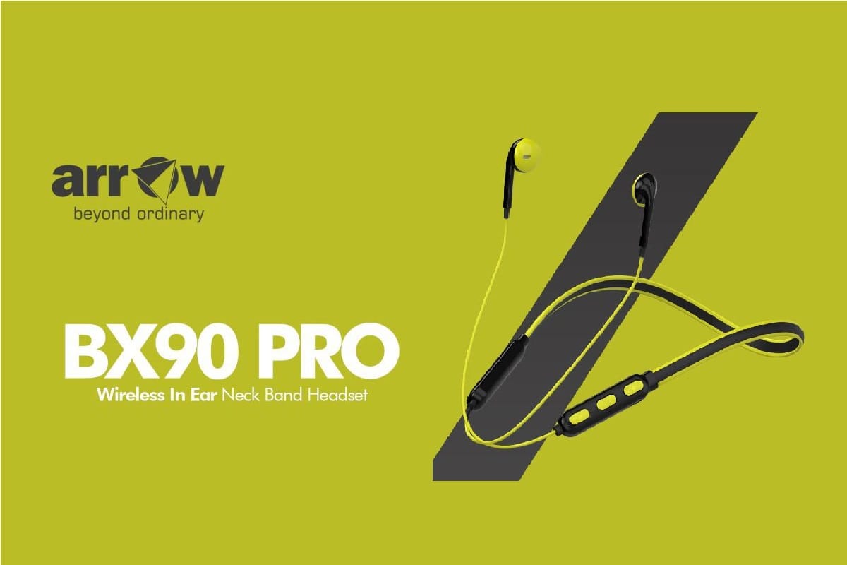 Arrow launches all new Wireless In ear Neckband Headset BX90 Pro in India with Standby Time 90 hours