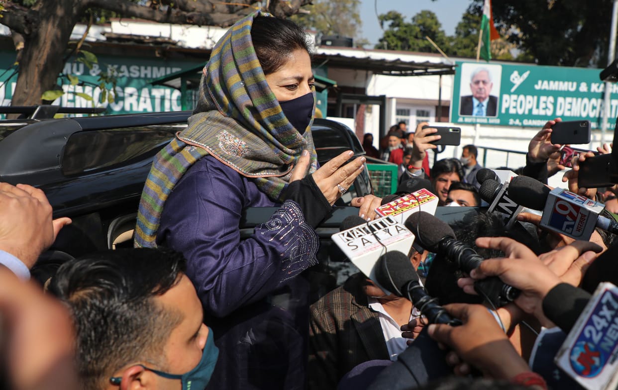 The dissident camp came together after Mehbooba explained
