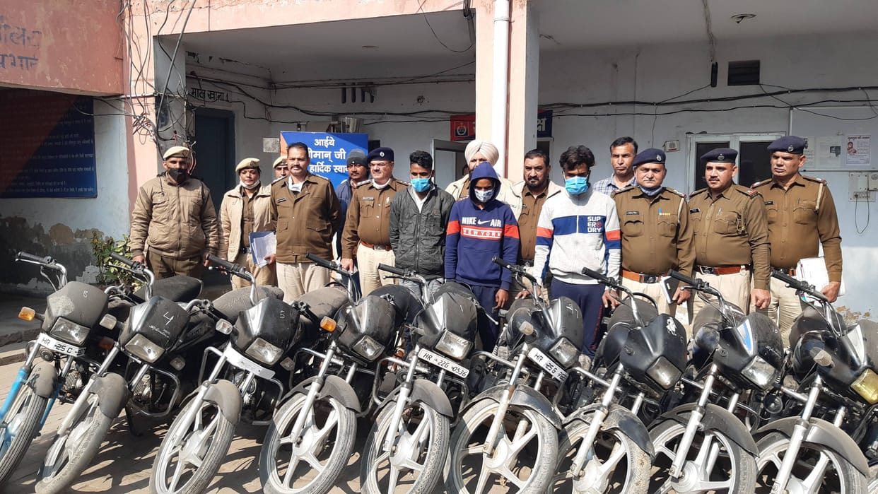 Motorcycle thief gang henchmen arrested