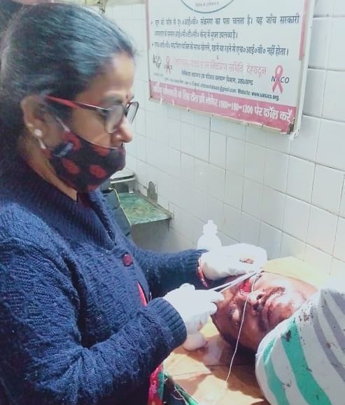 Two people injured in collision with two bikes in Khetikhan Marg