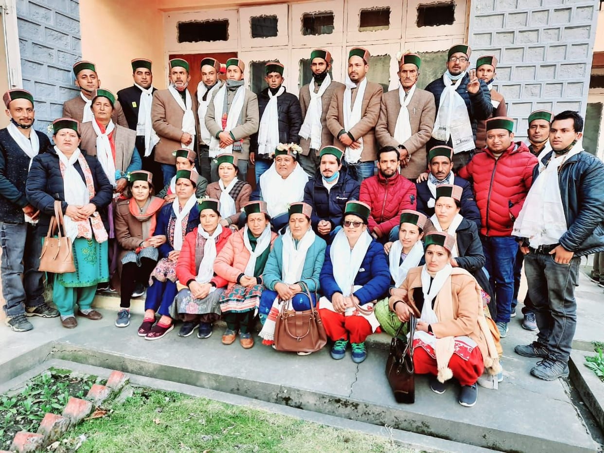 new panchyat representative greated in Bhavanagar