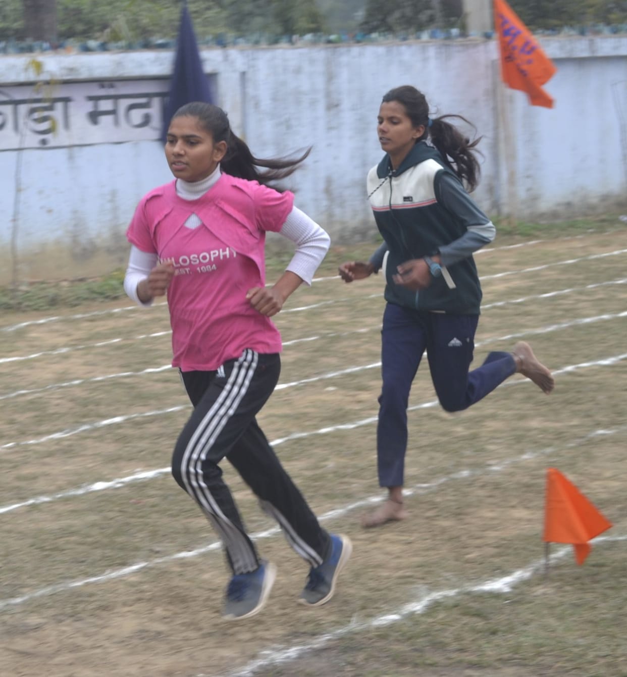 Sumit and Shivangi won the 5000 m race