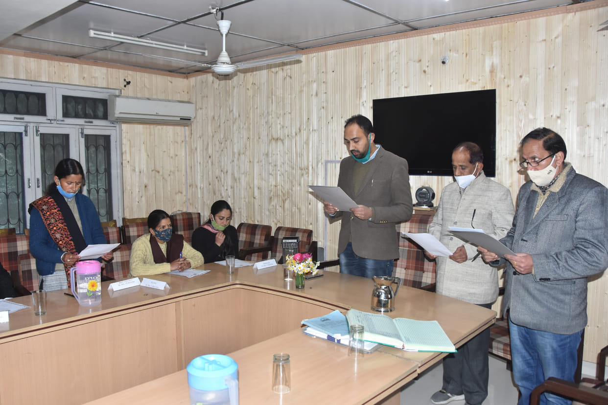 Rampur bdc took oath in Rampur