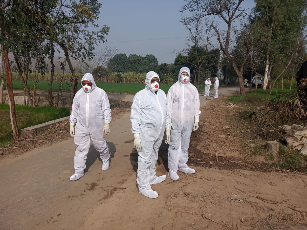 Officers encamped in Dhampur