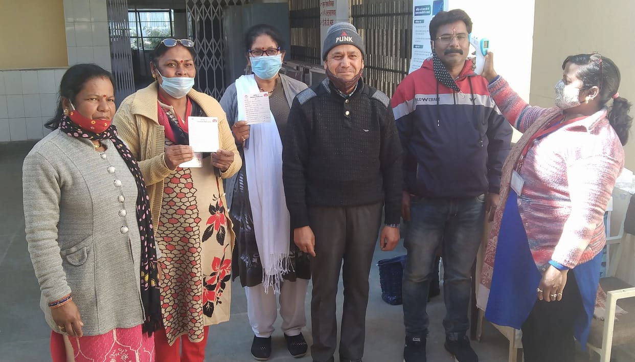 447 people got vaccinated