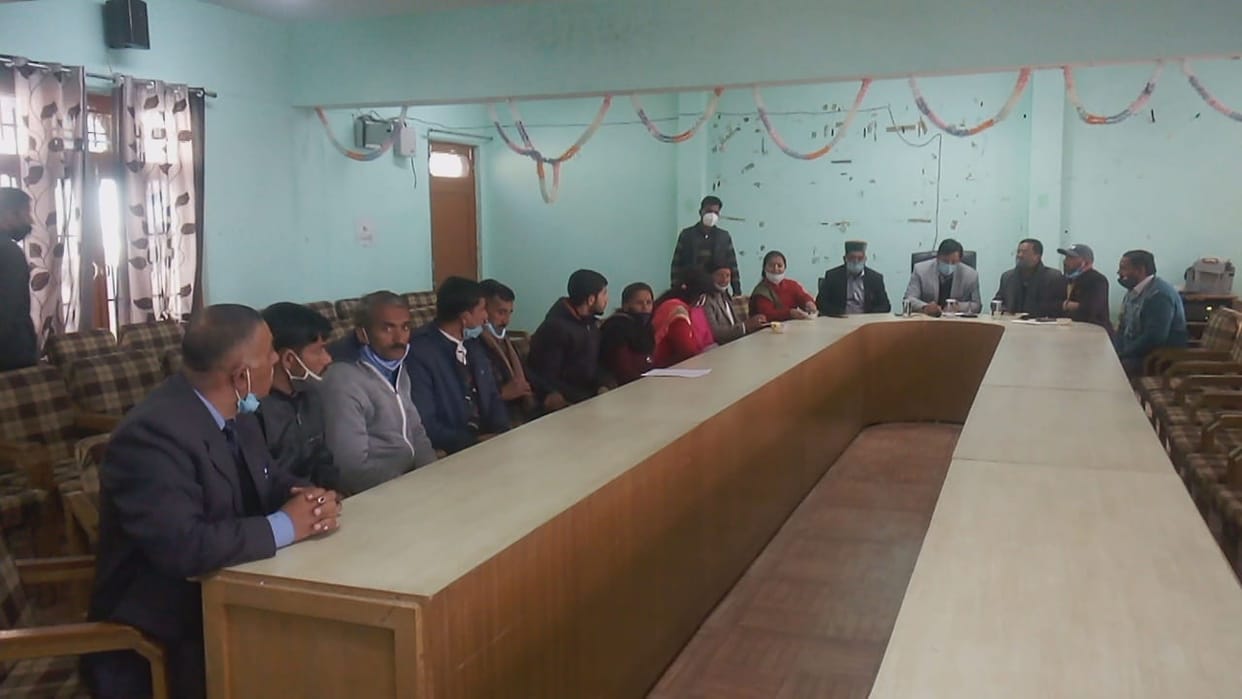 oath ceremomy of bdc member in sagdaha sirmaur himachal pradesh