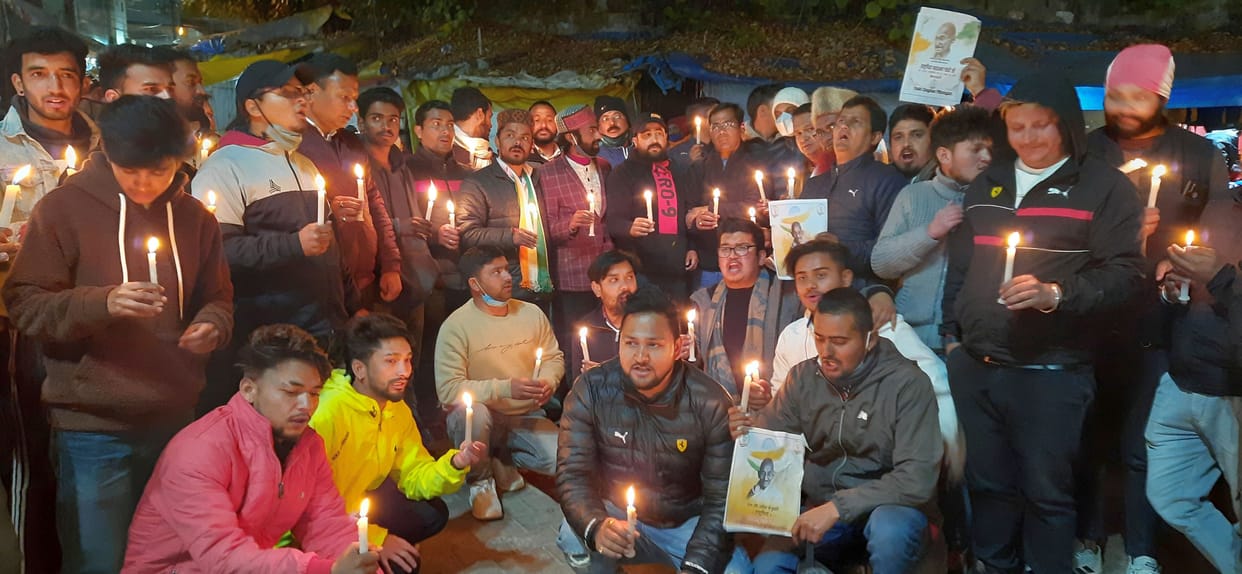 Candle March In the Memory of Mahatma Gandhi