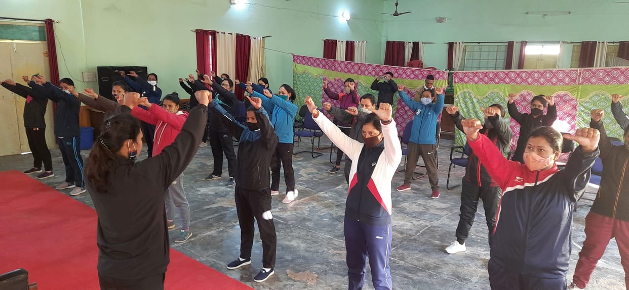 Training in Police Line Pithauragarh
