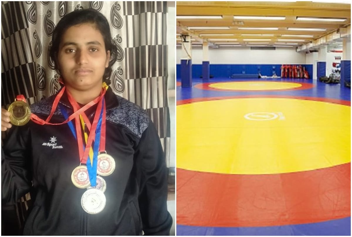 National medalist Wrestlers Neelam Solanki sell accessories in weekly haat in agra