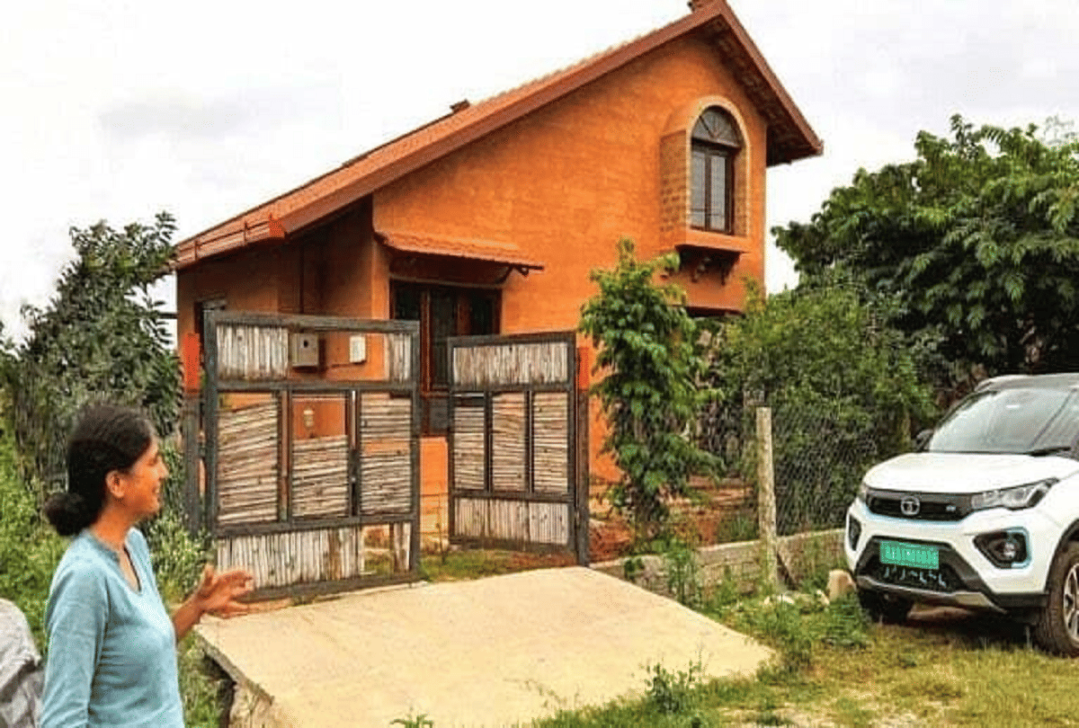 bengaluru eco friendly solar powered mud house