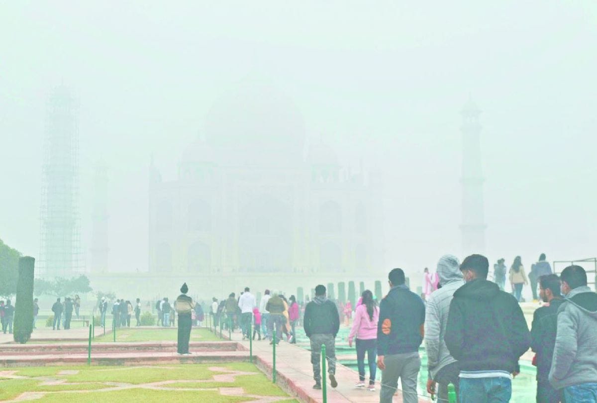 Weather Forecast Update Today Agra Temperature six degrees below normal