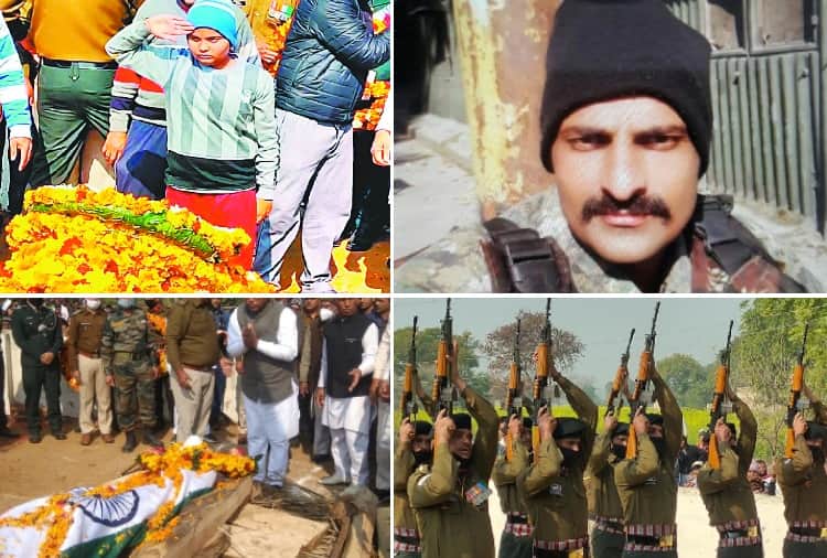 Last rites of Jawan performed with military honours at his native village in Haryana