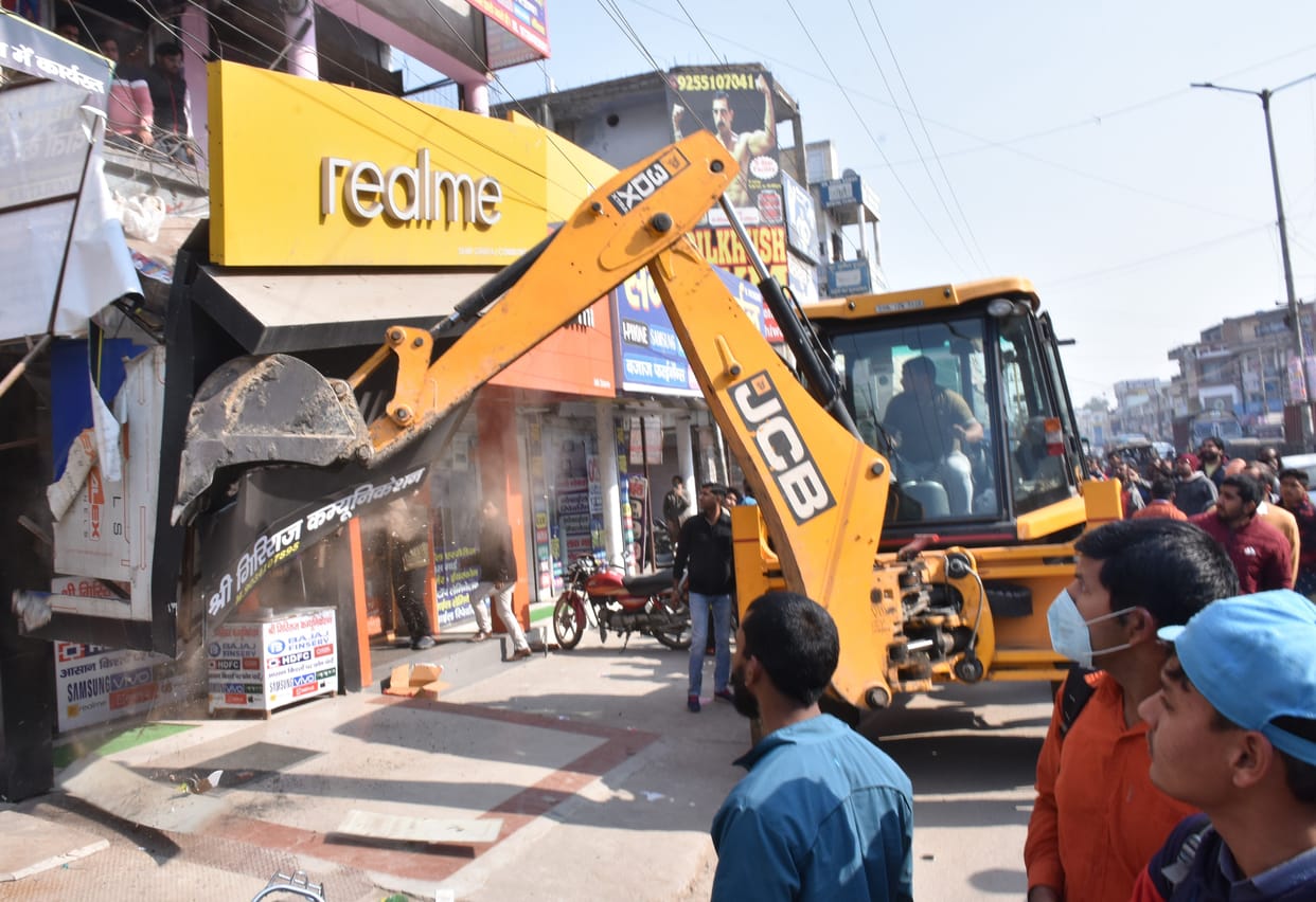 incroachment driwe in bhiwani