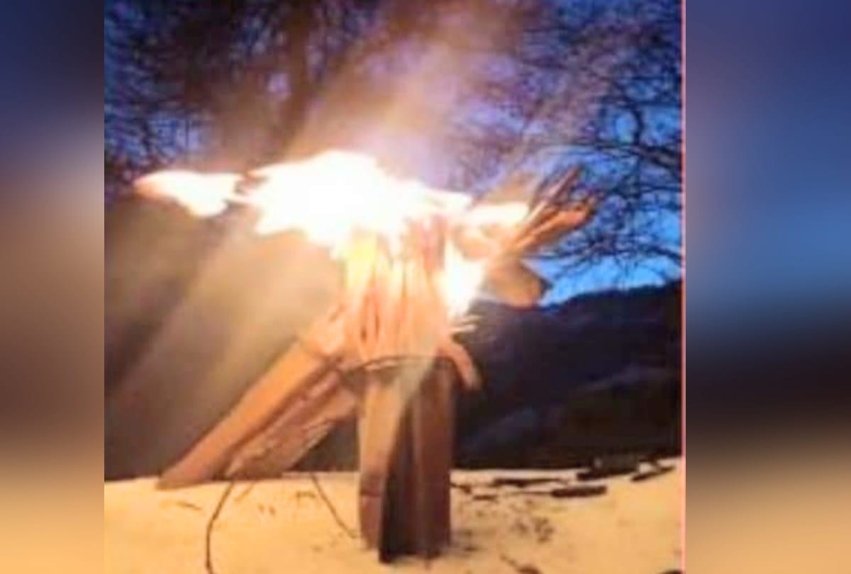 ancestors Remembered by lighting torches in chamba himachal