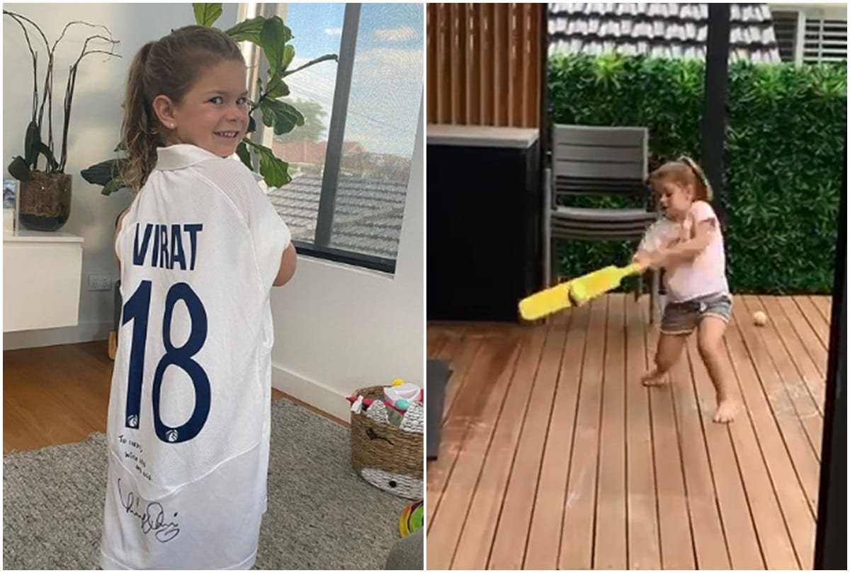 Virat Kohli gives his playing jersey to David Warner daughter Indi, Australian batsman shares photo