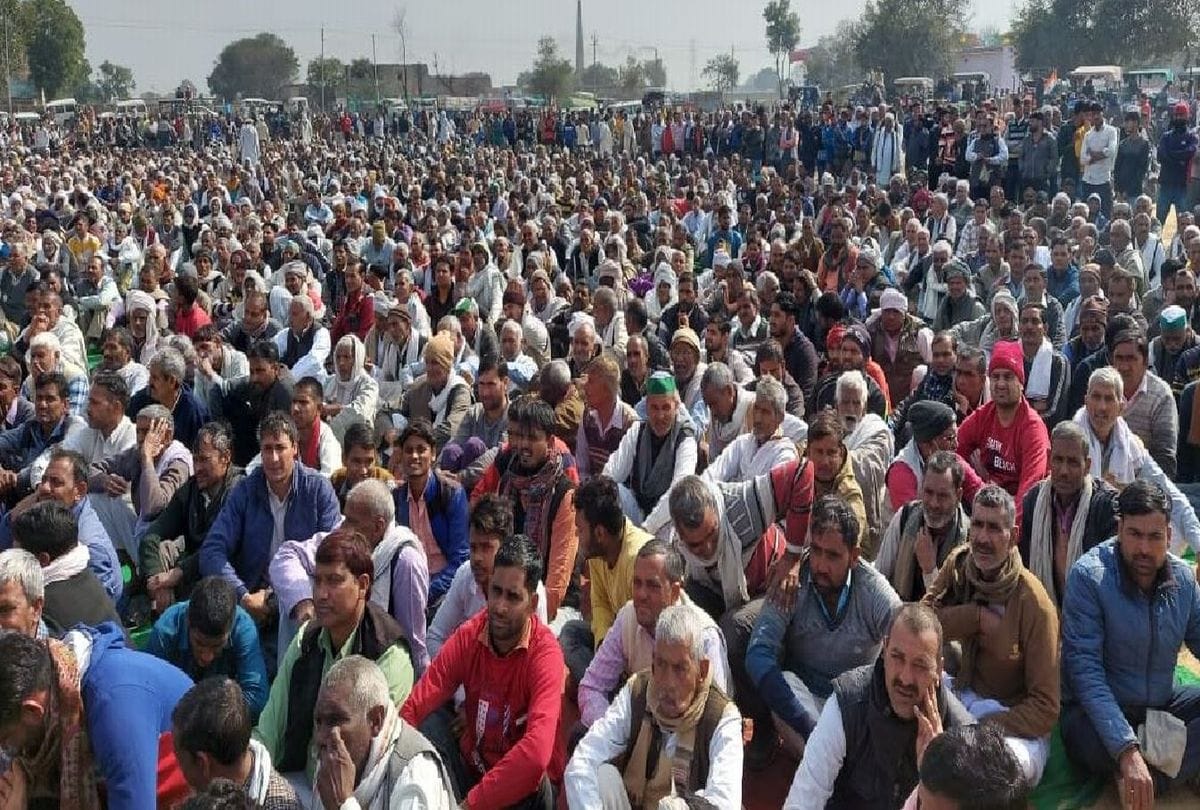 farmers protest Jayant Chaudhary addressed the kisan mahapanchayat in mathura