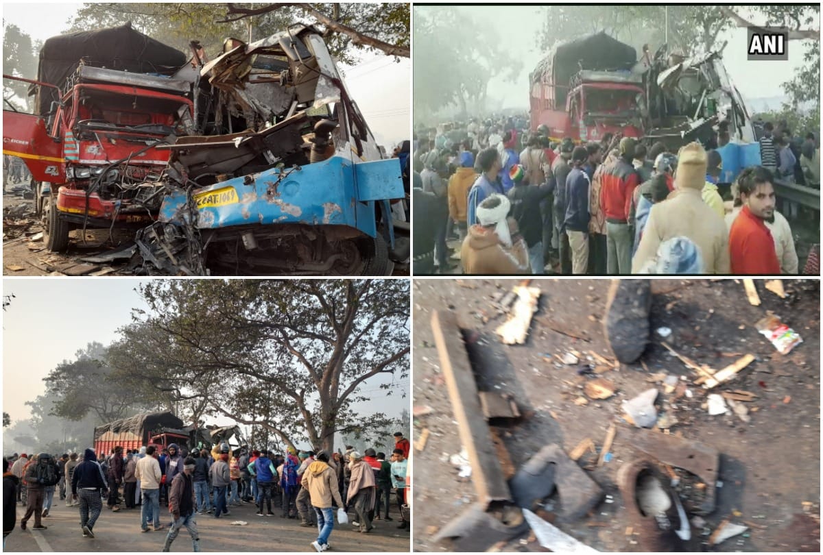 road accident on UP Agra-Moradabad highway many killed in Moradabad CM announces ex-gratia for kin of deceased