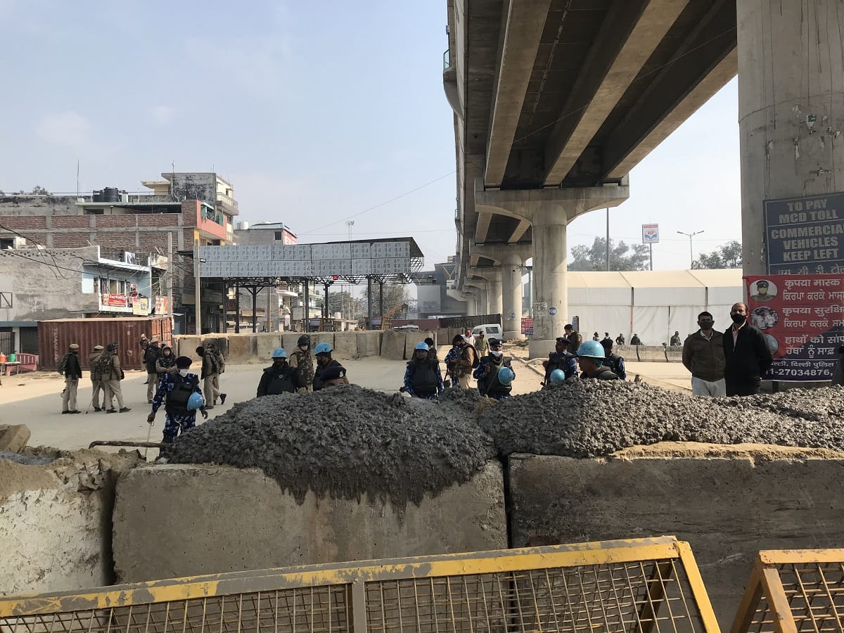 Delhi Police prepared eight layer security designed to stop the farmers at Tikri Border