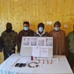 पुलिस की गिरफ्त में आतंकियों के मददगार