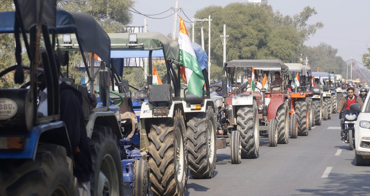 Two thousand farmers will march from the Ramayana toll to the Tikri border