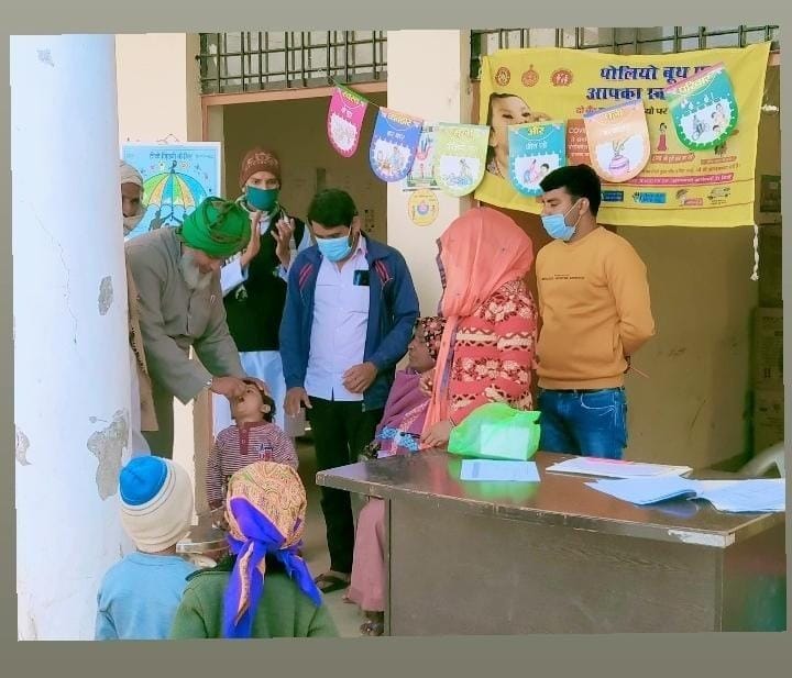 on the first day, 70 percent of the children drunk polio
