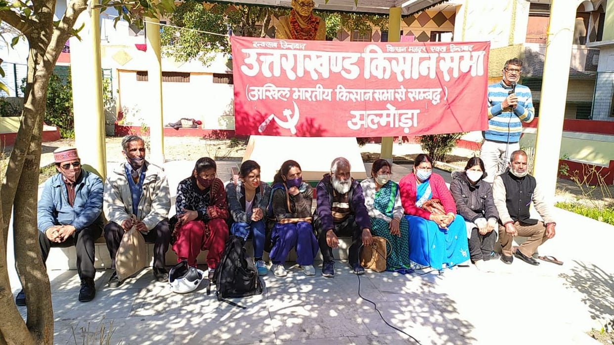 Kisan Andolan in Almora