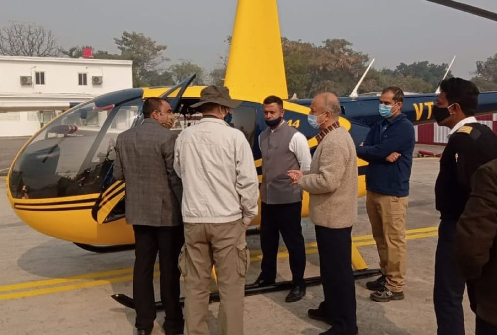 Ayodhya airport site inspection by officer.