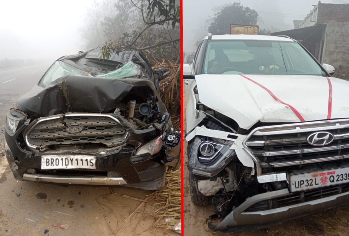 car going from Bihar to Lucknow collides with truck on highway at basti