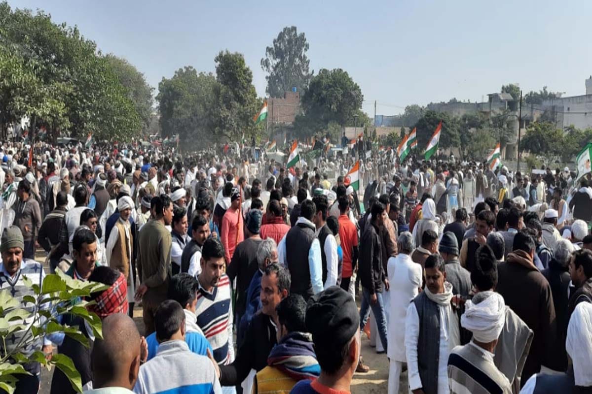 farmers mahapanchayat in baghpat today, jayant chaudhary rakesh tikait will join