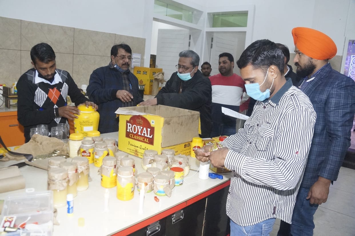 food and supply department ream raid in Hisar's 2 factory