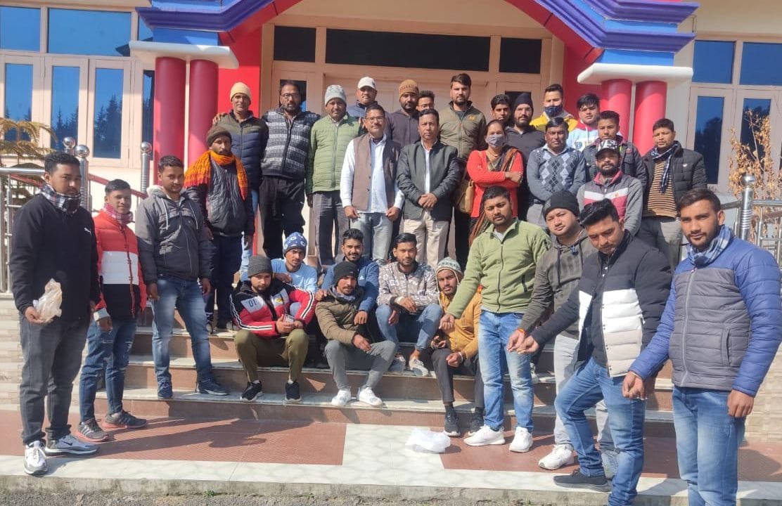Congress workers collected a handful of soil martyred farmers' names