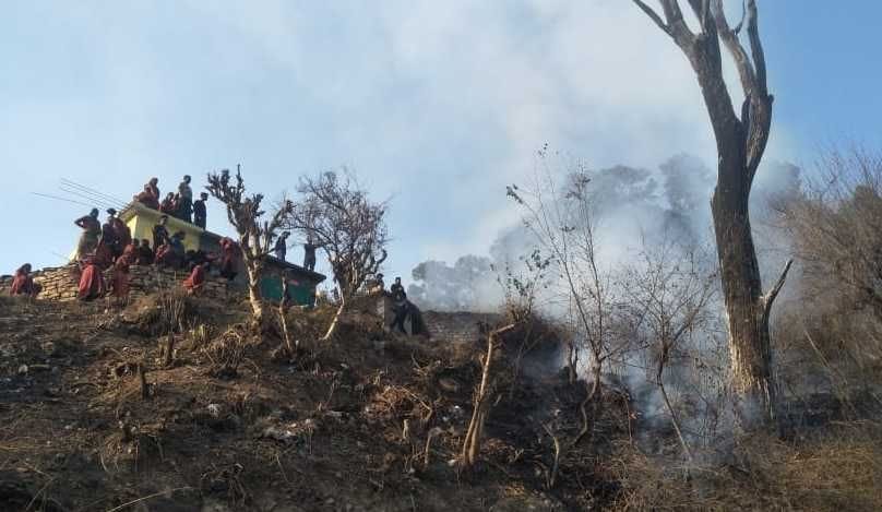 Fire extinguished towards population