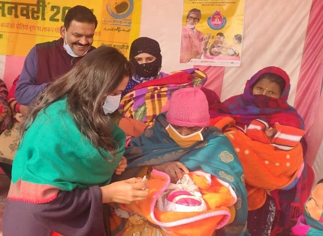 Children polio fed at 1459 booths