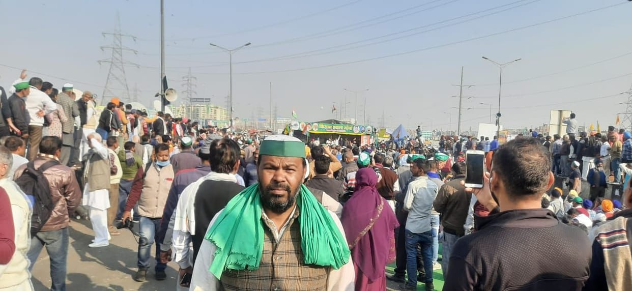 Farmers of Dhampur on Ghazipur border