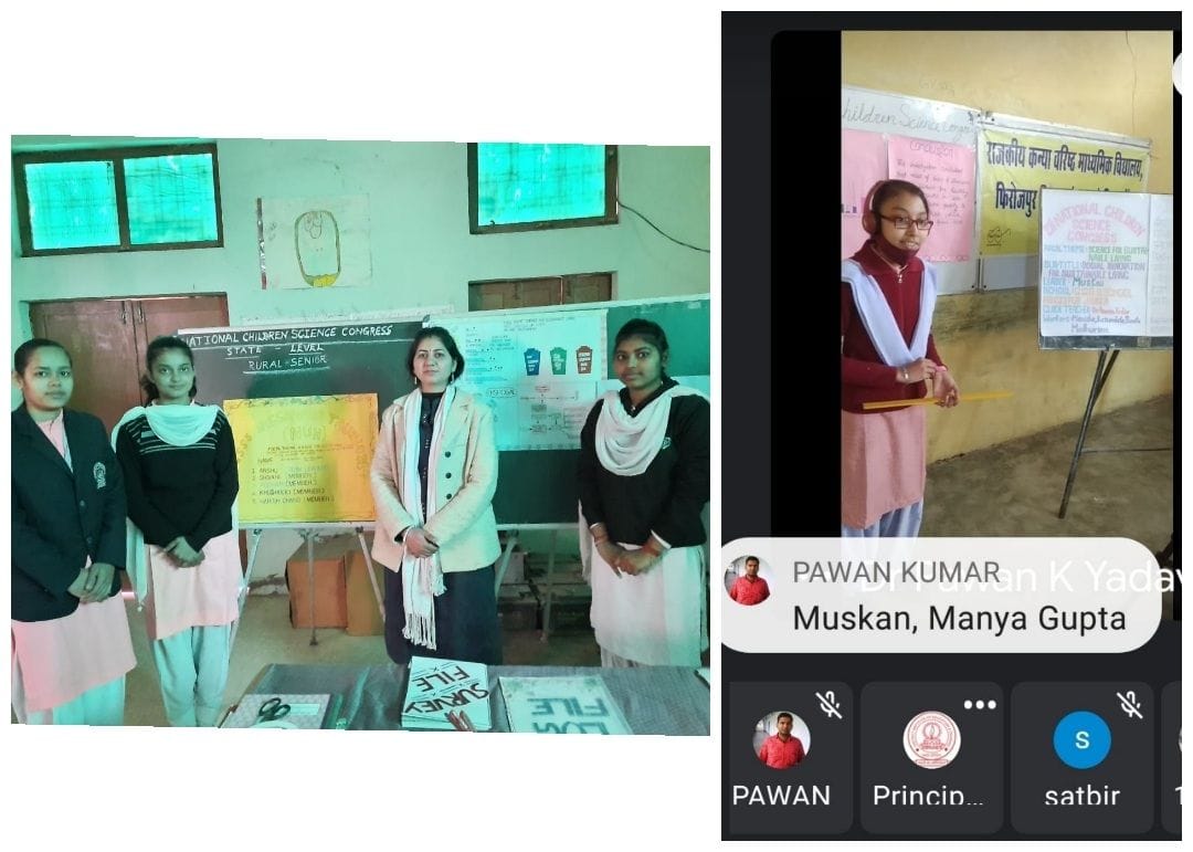 two children scientist will show model  in stATE