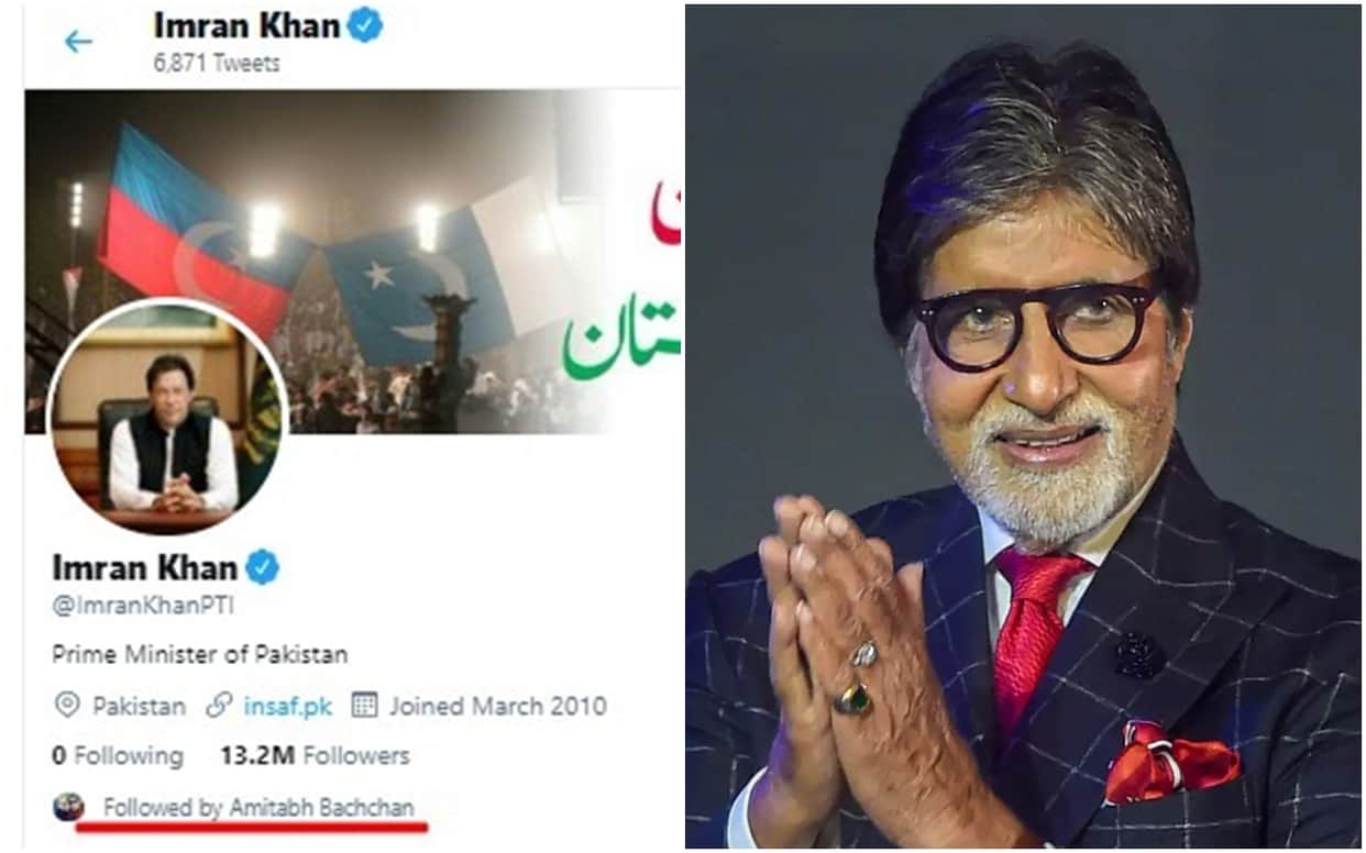 Amitabh Bachchan Twitter account Followed Pakistan PM Imran Khan