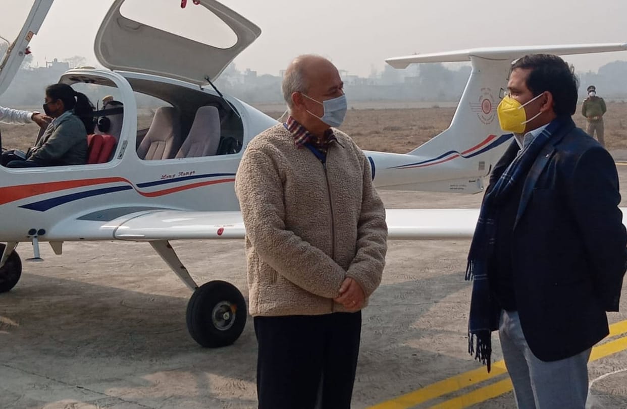 Two kilometers of runway of Sriram Airport - Karola