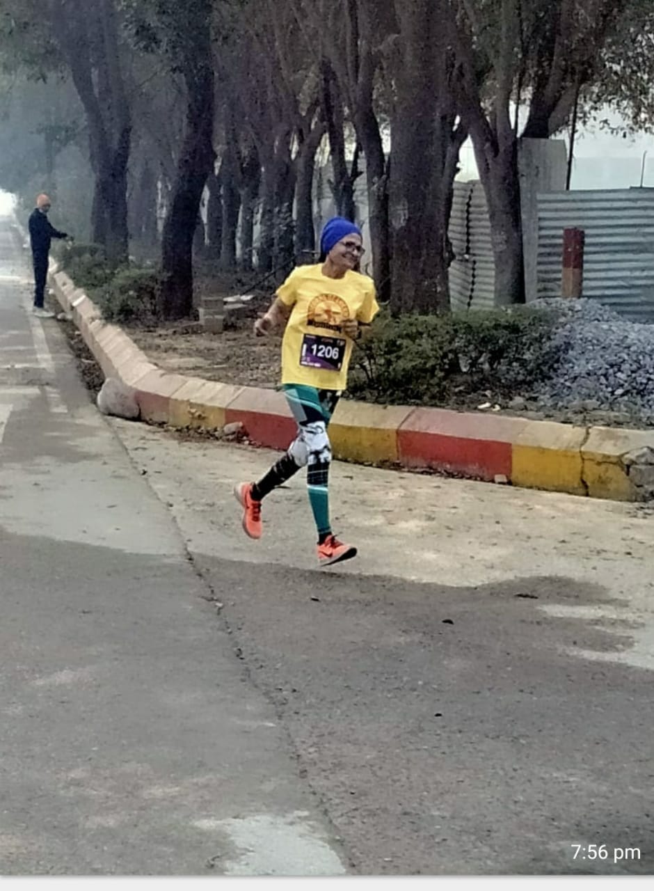 55 year young lady ran 114 km in 12 hours